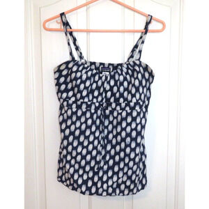 Patagonia Womens Tank Top Hemp Organic Cotton Blue White Boho Cami - Size 0
